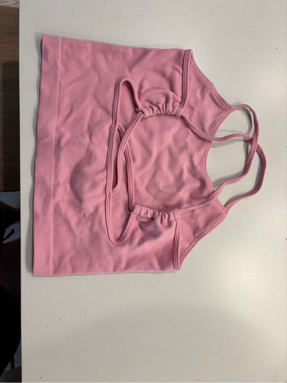 Pink Ribbed Tank Top - Picture 2 of 2